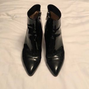 Gianvito Rossi Black Patent Bootie 37